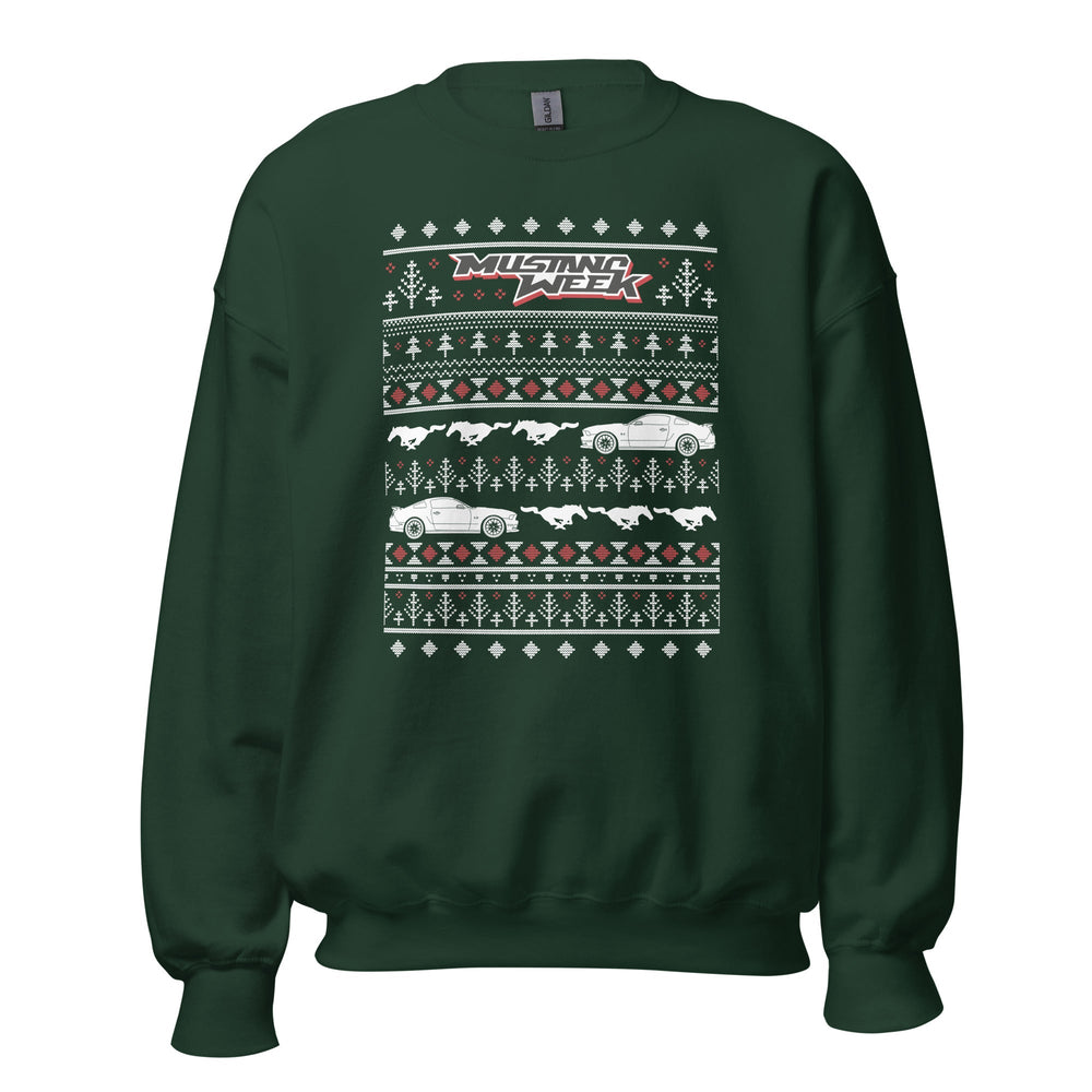 Holiday Mustang Sleigh Sweater - Racing Shirts