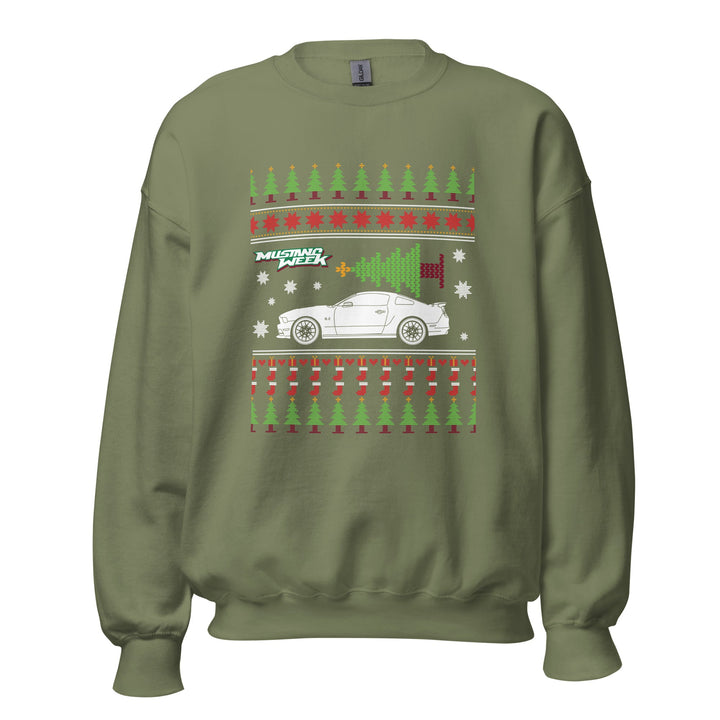 Holiday Tree Hauler Mustang Sweater - Racing Shirts