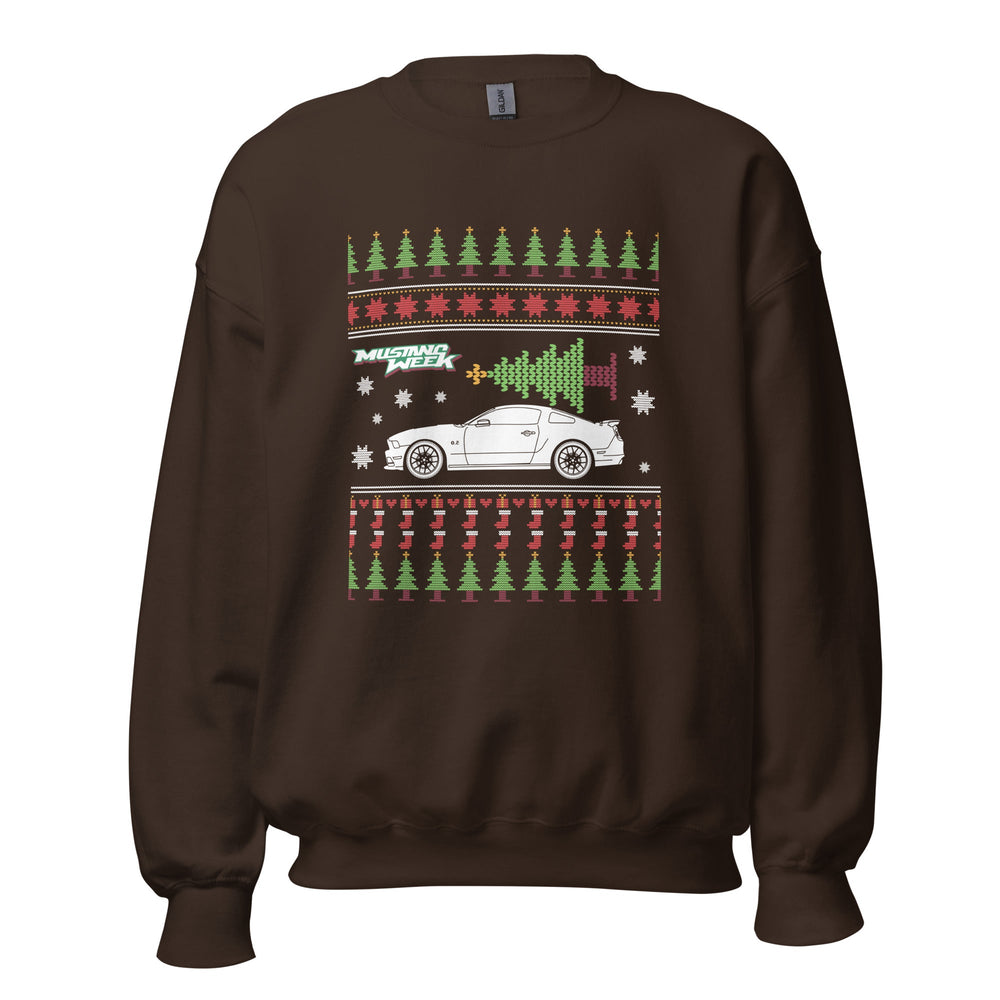 Holiday Tree Hauler Mustang Sweater - Racing Shirts