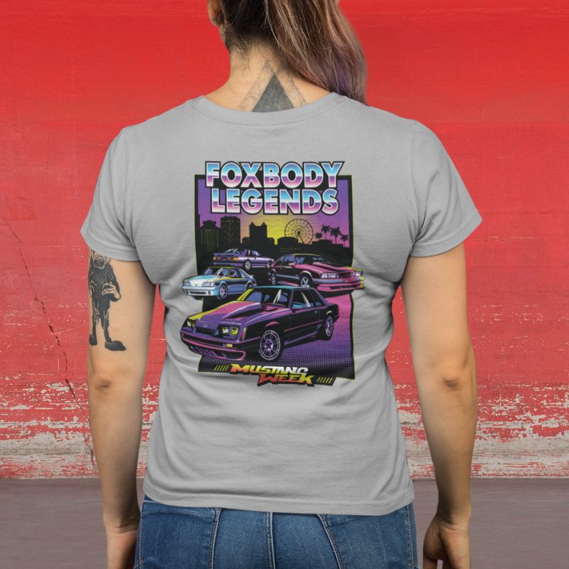 Mustang Week 2024 - Fox Body Legends V - Neck - Racing Shirts