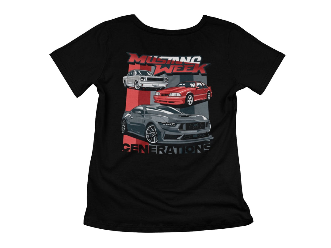 Mustang Week 2024 - Generations V - Neck - Racing Shirts