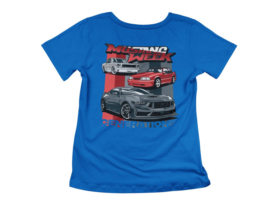 Mustang Week 2024 - Generations V - Neck - Racing Shirts