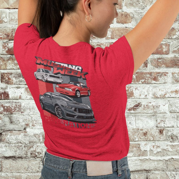 Mustang Week 2024 - Generations V - Neck - Racing Shirts