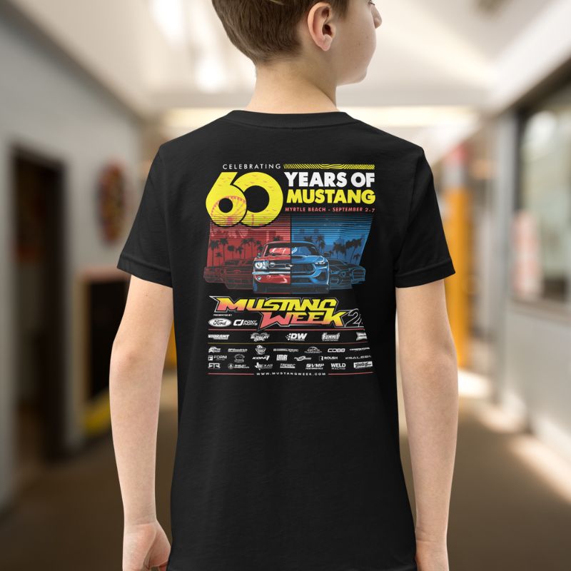 Mustang Week 2024 Official Event YOUTH Shirt - Pre-Order - Racing Shirts